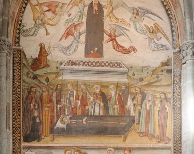 SANT’AMBROGIO DI TORINO (To). Sacra di San Michele. Assunzione con il Sacro lenzuolo.