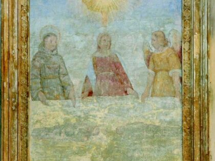 BENEVAGIENNA (Cn). Casa de Giovannini, affresco sindonico.