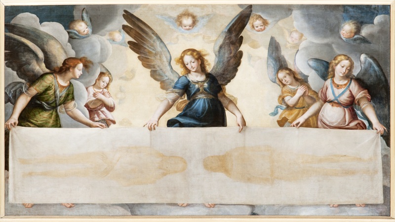 CHIERI (TO). Chiesa di San Domenico, con immagine sindonica.