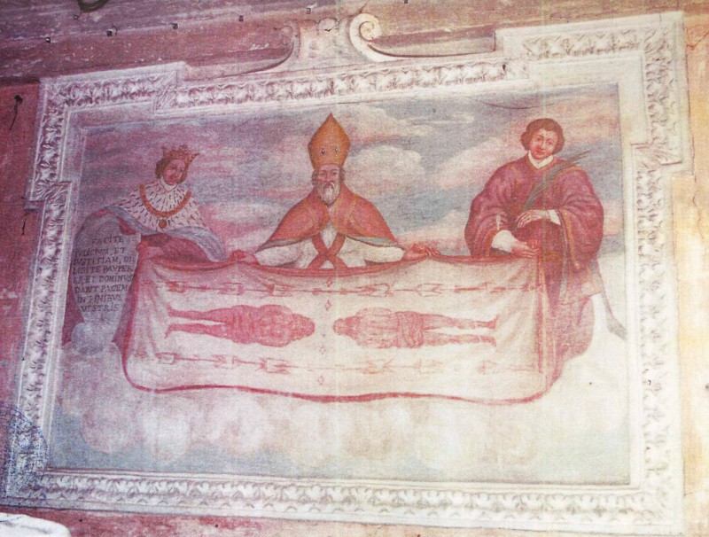 SAN CARLO CANAVESE (TO), borgata Fornero. Cappella di San Nicolao con immagine della Sindone.