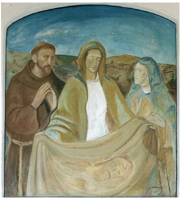 AGLIE’ (To). Chiesa di Santa Marta con copia della Ss. Sindone.