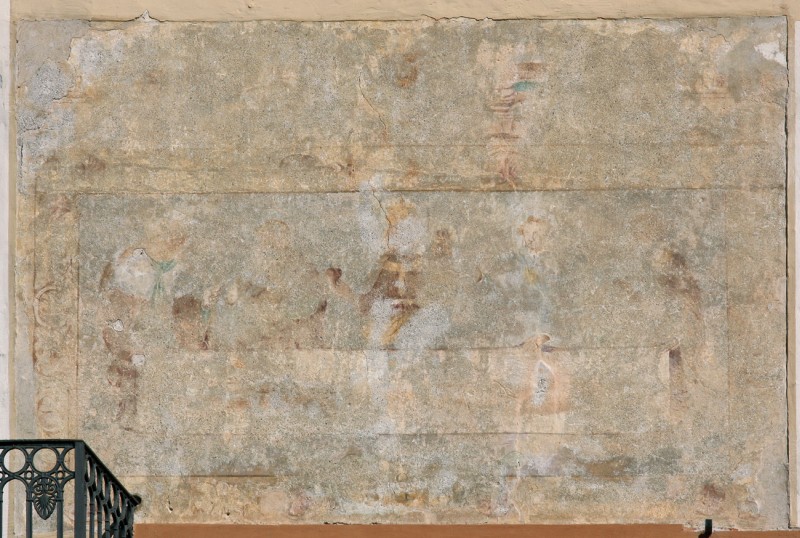 BIELLA. Palazzo Teccio. Piazza Cisterna, 5. Immagine sindonica.