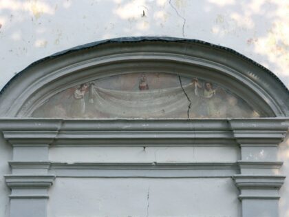 BUSCA (CN). fraz. san Quintino. Cappella rurale con affresco sindonico.