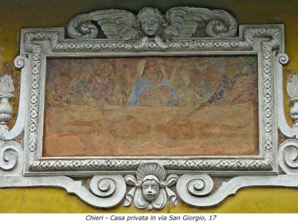 CHIERI (To). Immagine sindonica su casa privata in via San Giorgio, 17.
