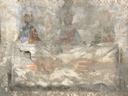 ENTRACQUE (CN). Casa privata. Via Fucina con affresco sindonico.