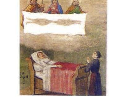 <B>TORINO. Biblioteca della Regione Piemonte, ex-voto sul Santo Sudario.</B>