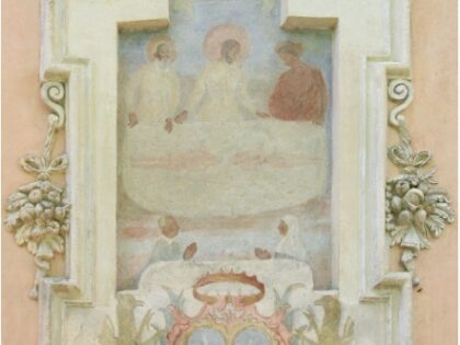 LAGNASCO (CN). Cascina S. Rosa, con affresco sindonico nella cappella attigua.