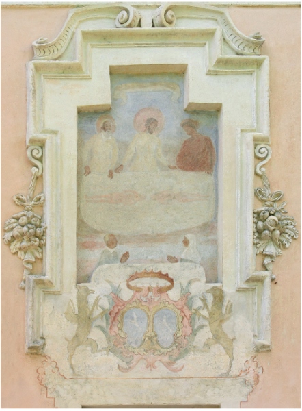 LAGNASCO (CN). Cascina S. Rosa, con affresco sindonico nella cappella attigua.