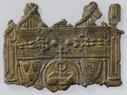 PARIGI. Museo Cluny, medaglione raffigurante la Sindone, 1353.