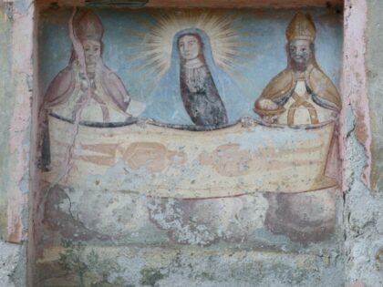 PAGNO (CN). Casa privata. Via Comba S. Grato, con affresco sindonico.