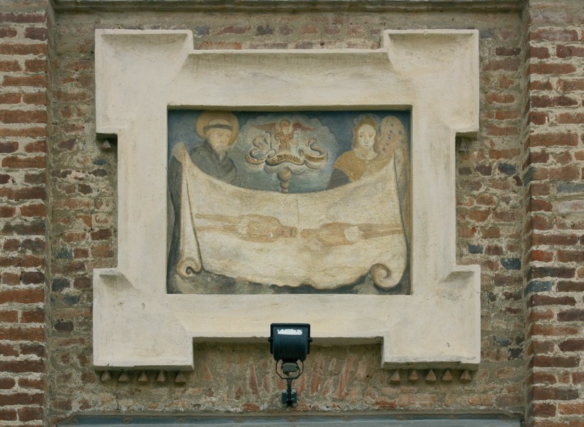 CARIGNANO (TO), fraz. Tetti Peretti. Cappella dei Santi Bernardo abate e Antonio abate, con affresco sindonico.