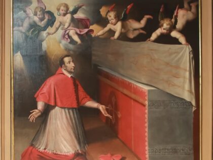 MONCALIERI (TO), fraz. Revigliasco. Parrocchia di san Martino con tela sindonica del XVII sec.