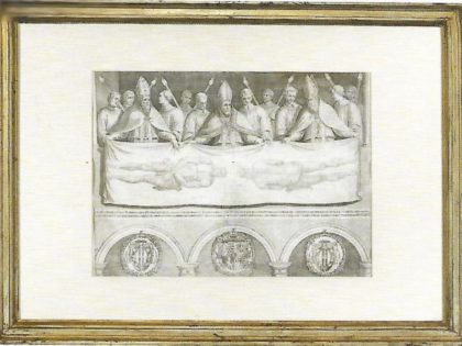 RACCONIGI, Castello, Ricordo delle ostensioni annuali della Sindone a Chambery.