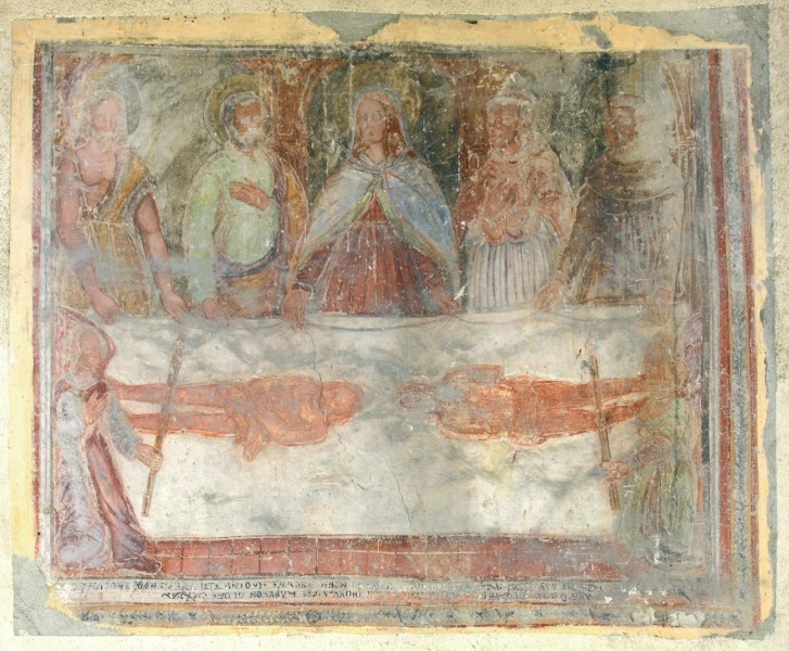 SPARONE (To). Casa privata. Vicolo Falletti. Immagine sindonica su casa privata.